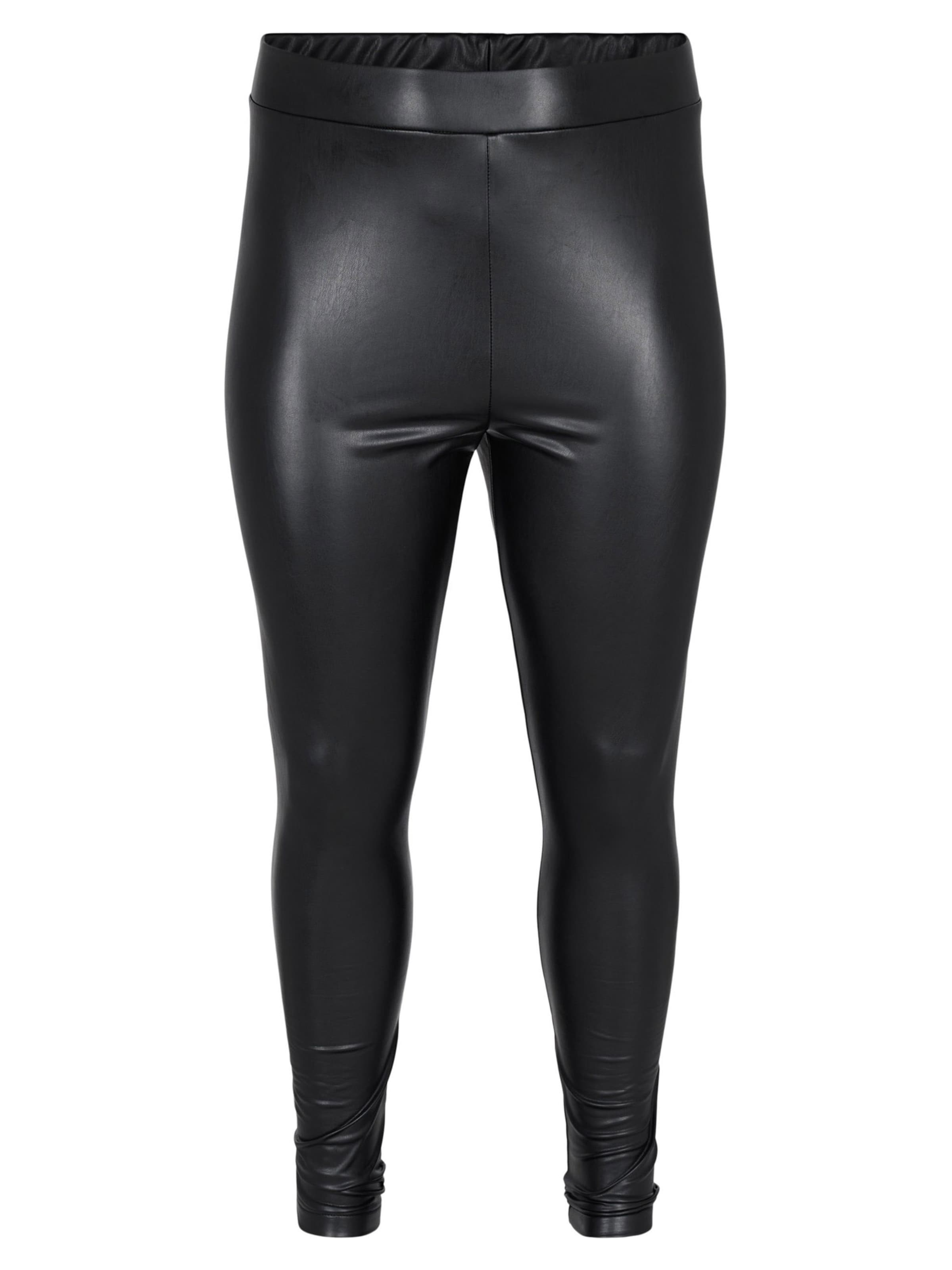 Zizzi Skinny Leggings 'Vana' in Schwarz: Vorderseite