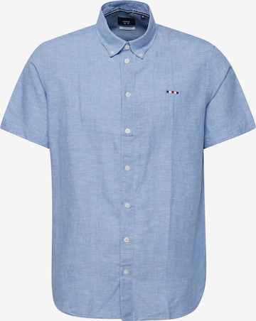 FQ1924 Slim fit Button Up Shirt 'Fqerlend' in Blue: front