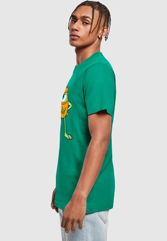 ABSOLUTE CULT Shirt 'Mike Halloween Pumpkin' in Grün