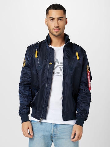 ALPHA INDUSTRIES Övergångsjacka 'Falcon II' i blå: framsida