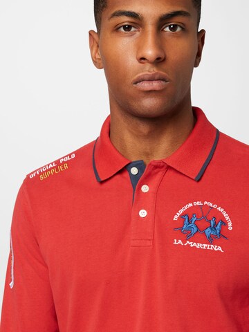 La Martina Poloshirt in Rot