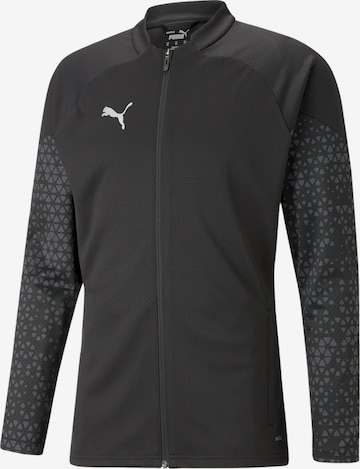 PUMA Trainingsjack in Zwart: voorkant