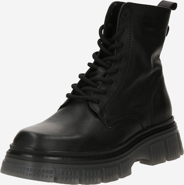 G-Star RAW Lace-Up Ankle Boots 'Radar' in Black: front