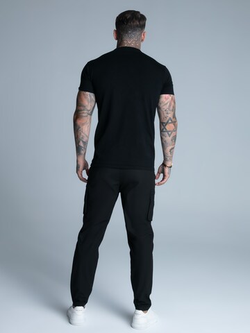 SikSilk Shirt 'Muscle' in Zwart