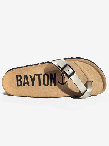 Flip-flops 'JUNON' de la Bayton pe argintiu