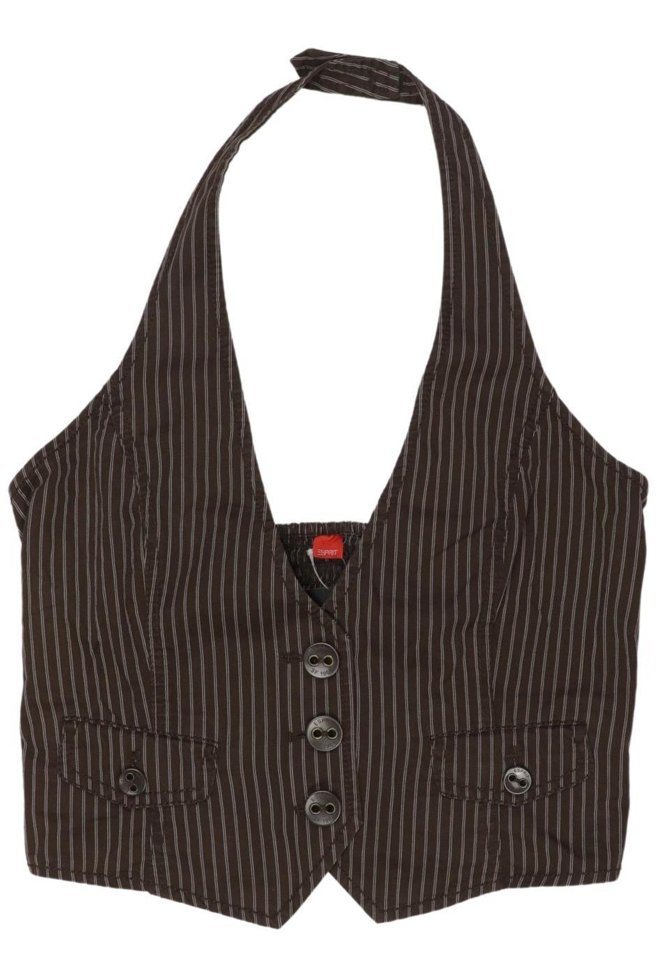 ESPRIT Vest in S in Brown: front