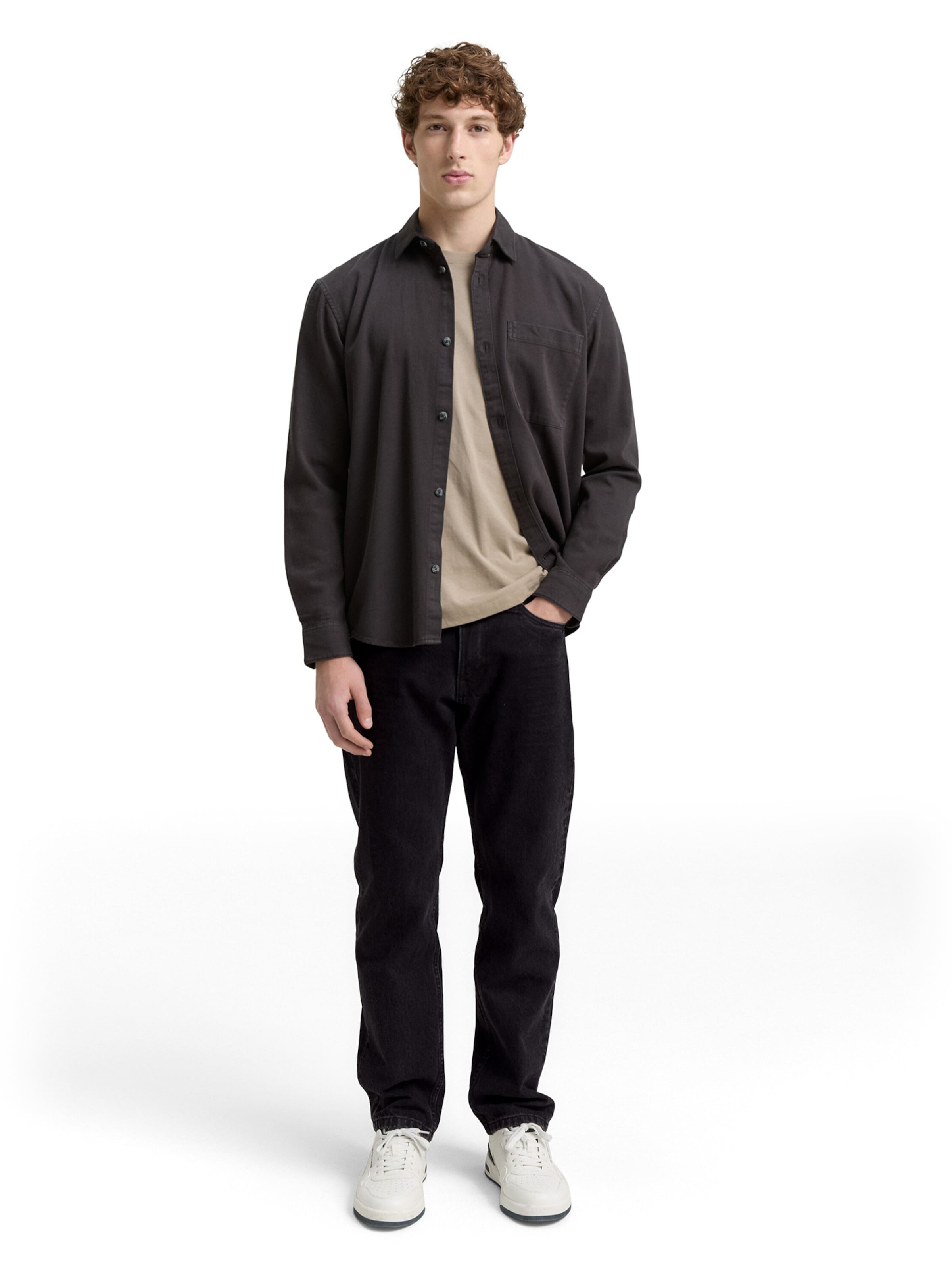 regular Jeans 'Waylen' di TOM TAILOR DENIM in nero