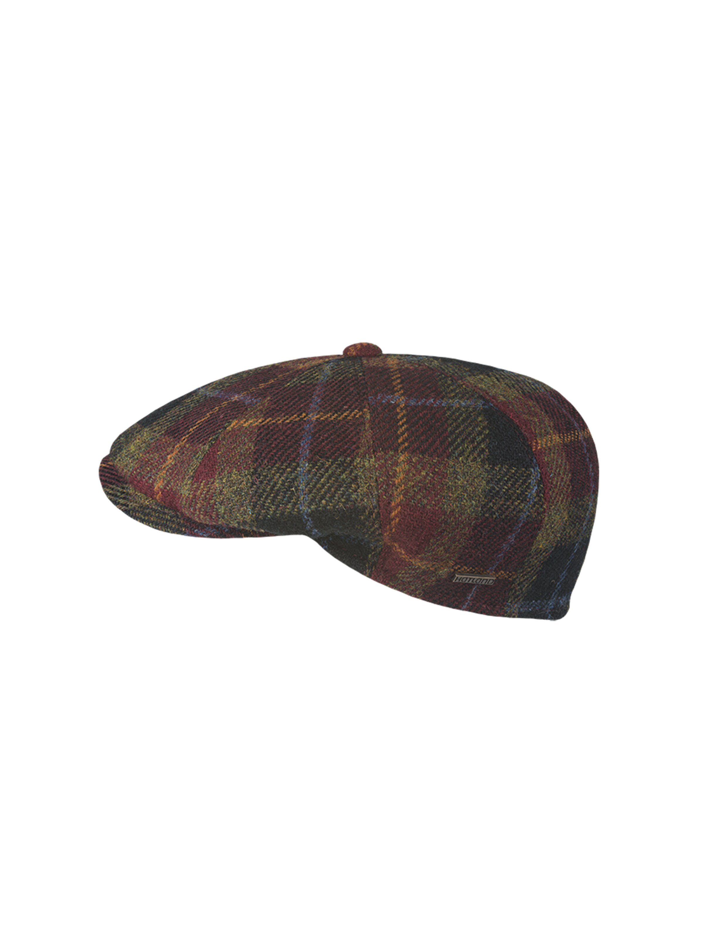 Hatland Cap 'Danilo Harris Tweed' in Red: front