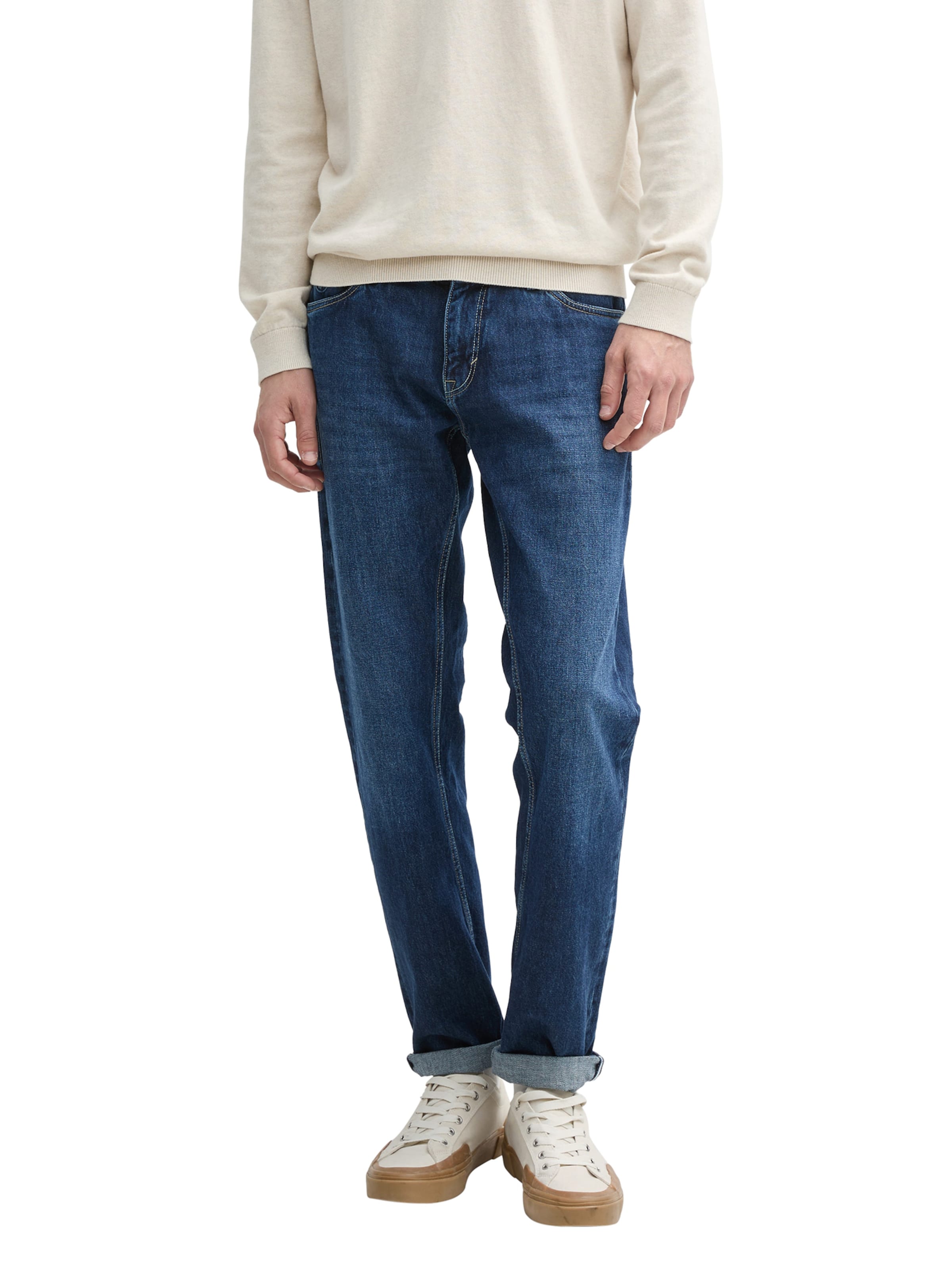 TOM TAILORregular Traperice - plava boja: prednji dio