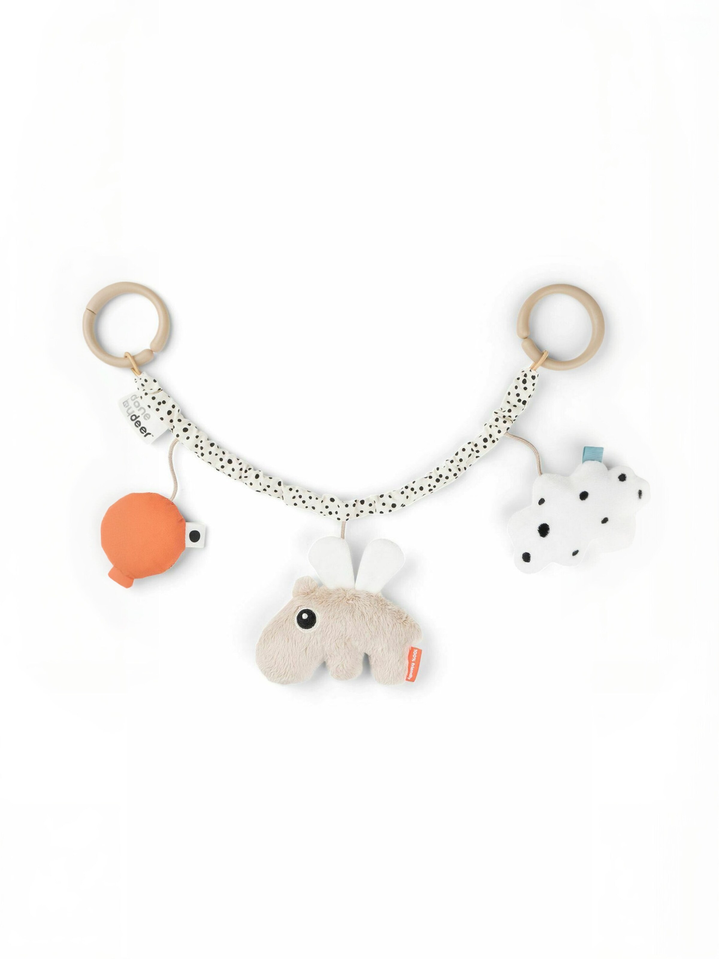 Done by Deer - Accesorios para carritos de bebé en beige: frente