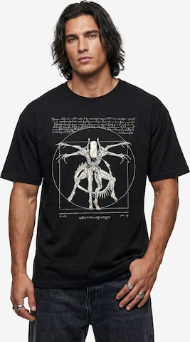 MAKAYA Shirt 'Alien' in Black: front