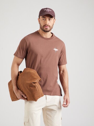 POMPEII Shirt 'IMPOSTOR SYNDROME' in Brown