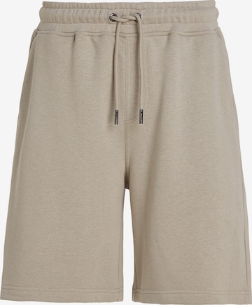 Calvin Klein Regular Pants 'Terry' in Beige: front