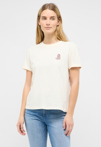 MUSTANG Shirt 'Monroe' in Weiß: Vorderseite