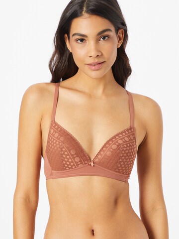 ESPRIT Push-up BH in Bruin: voorkant