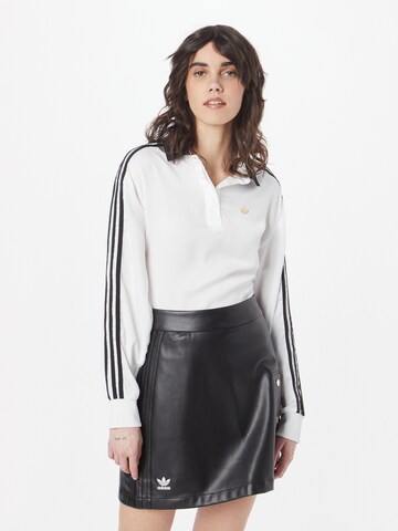 ADIDAS ORIGINALS Sweatshirt 'Satin' in Weiß: predná strana