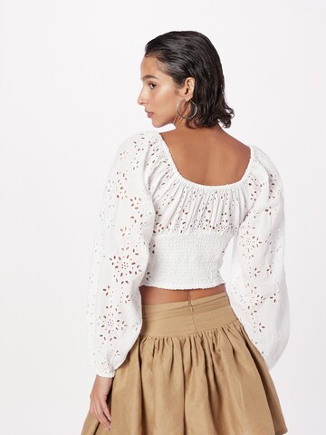 Gina Tricot - Blusa 'Mattis' em branco