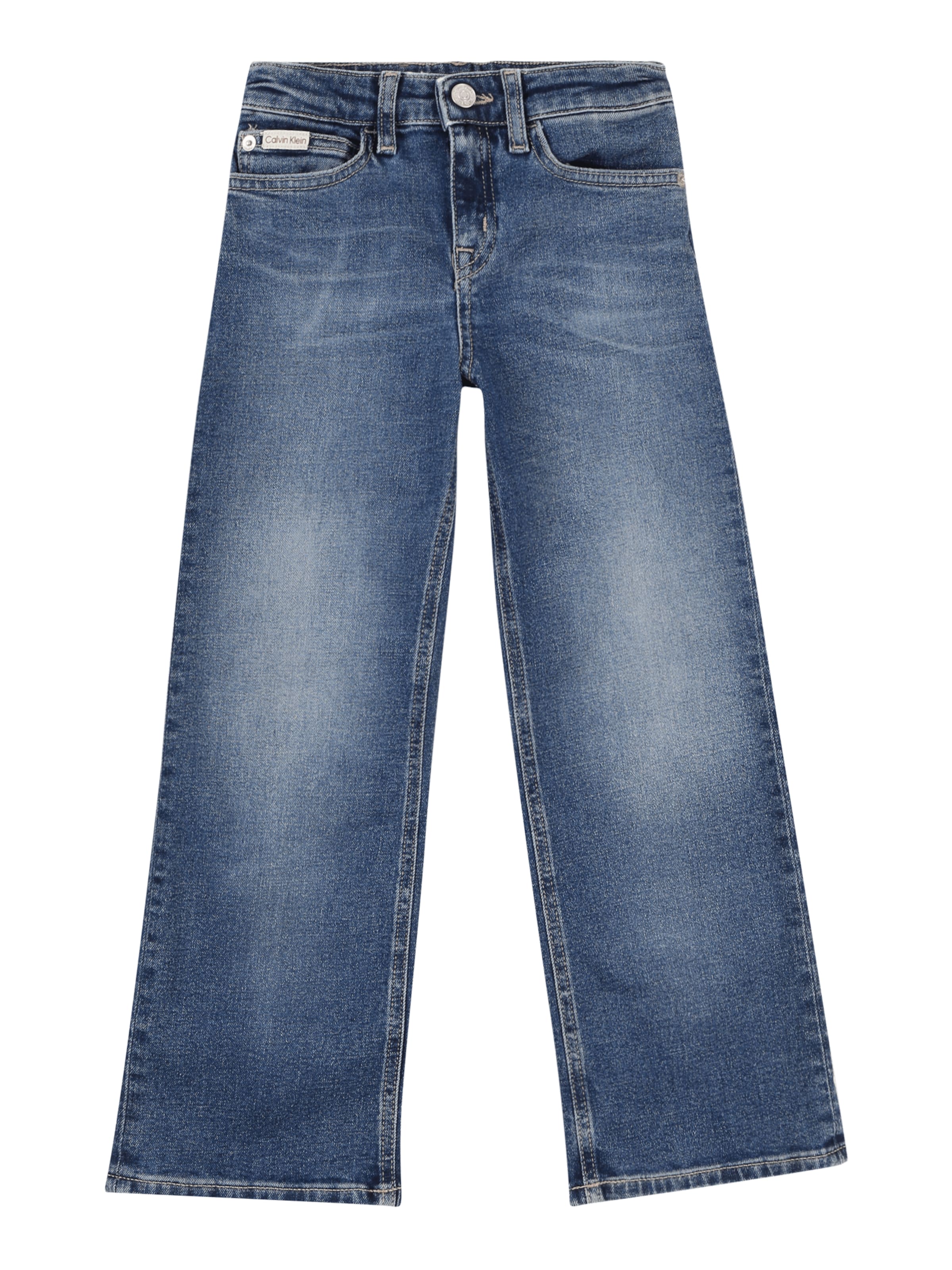 Calvin Klein Jeans Wide Leg Jeans in Blau: Vorderseite