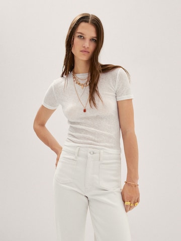 T-shirt 'BINA' MANGO en blanc : devant