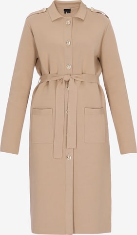 DreiMaster Klassik - Sobretudo meia-estação em bege: frente