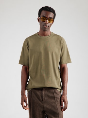 T-Shirt Lindbergh en vert : devant