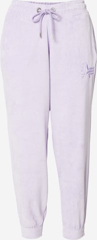 ALPHA INDUSTRIES Trousers in Purple: front