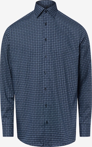 Chemise business Finshley & Harding en bleu : devant