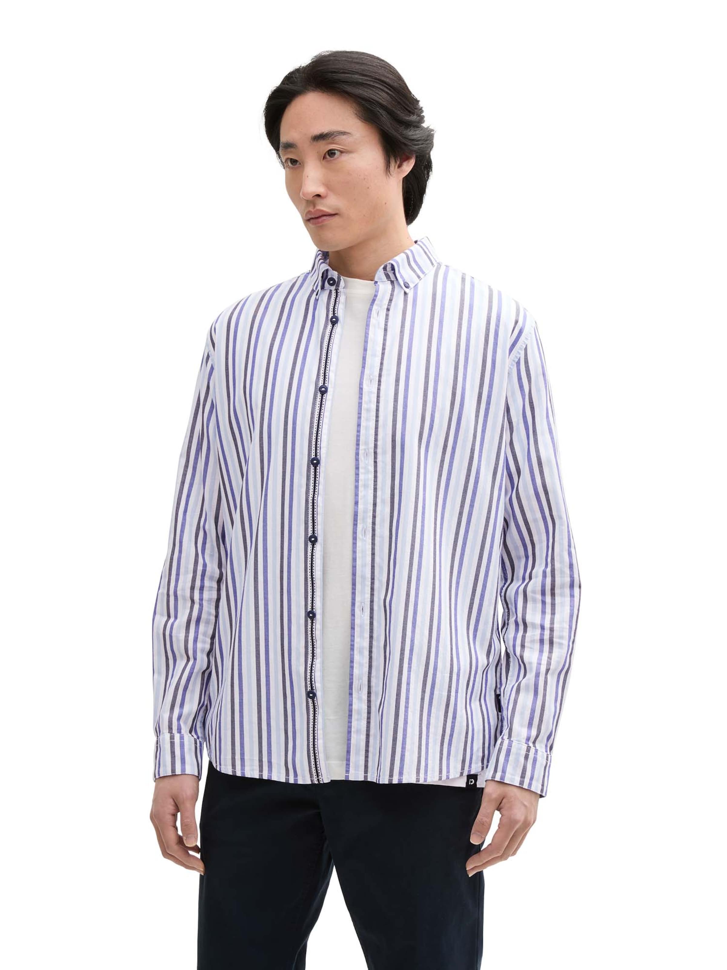 TOM TAILOR Regular fit Πουκάμισο σε μπλε: μπροστά