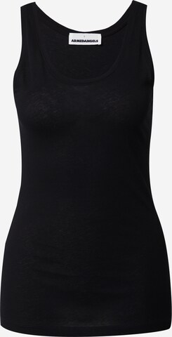 ARMEDANGELS - Top 'BELISA' em preto: frente