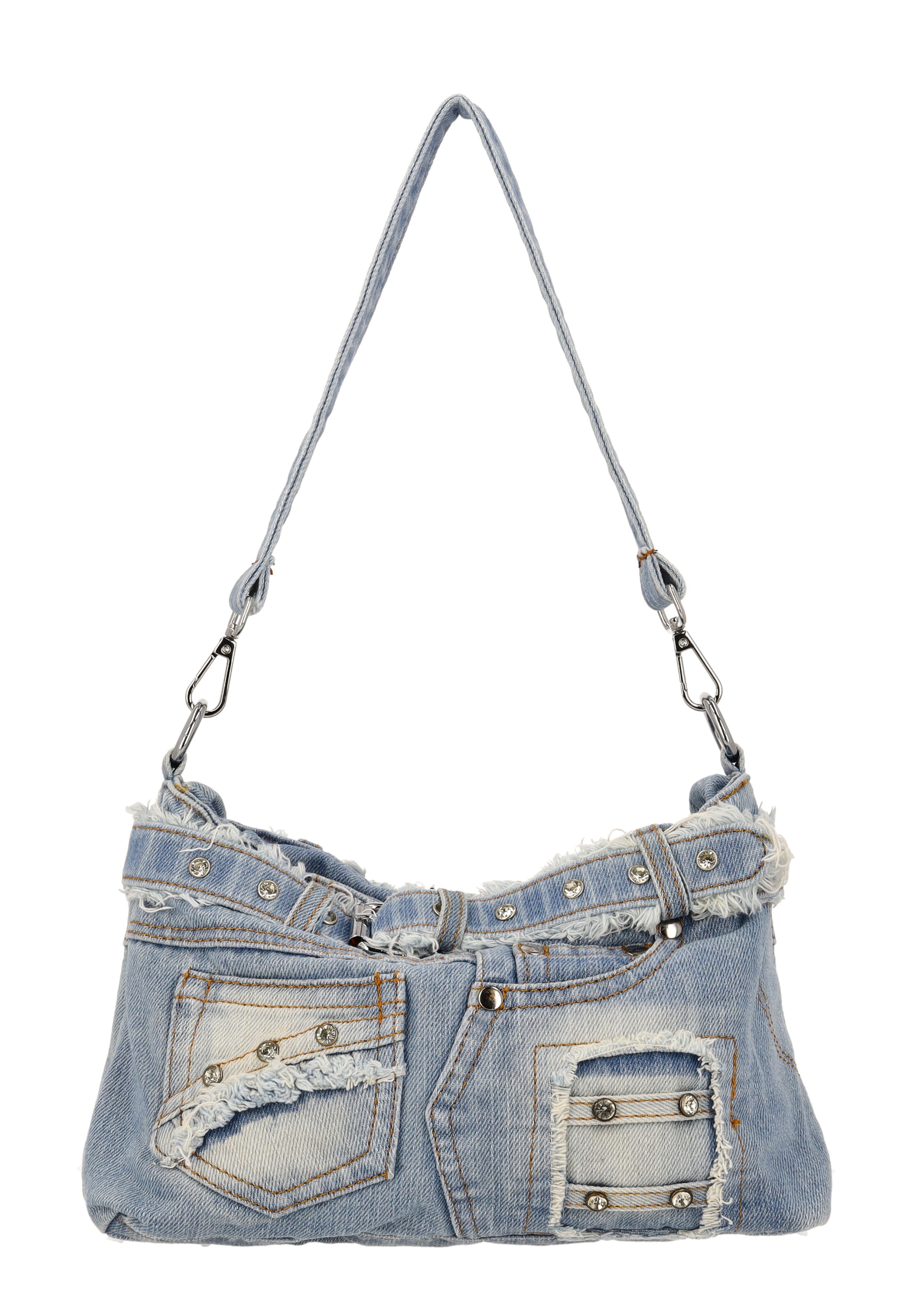 Sac bandoulière myMo ROCKS en bleu : devant