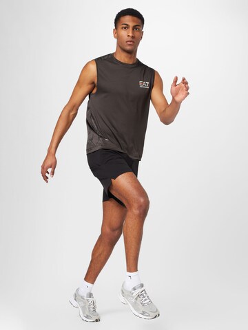 EA7 Emporio Armani Funkcionális felső 'CANOTTA' - barna
