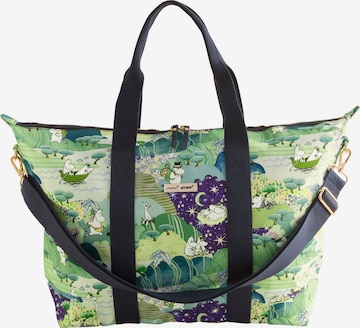 Cath Kidston Viikonloppulaukku 'Mumins' värissä vihreä: etupuoli