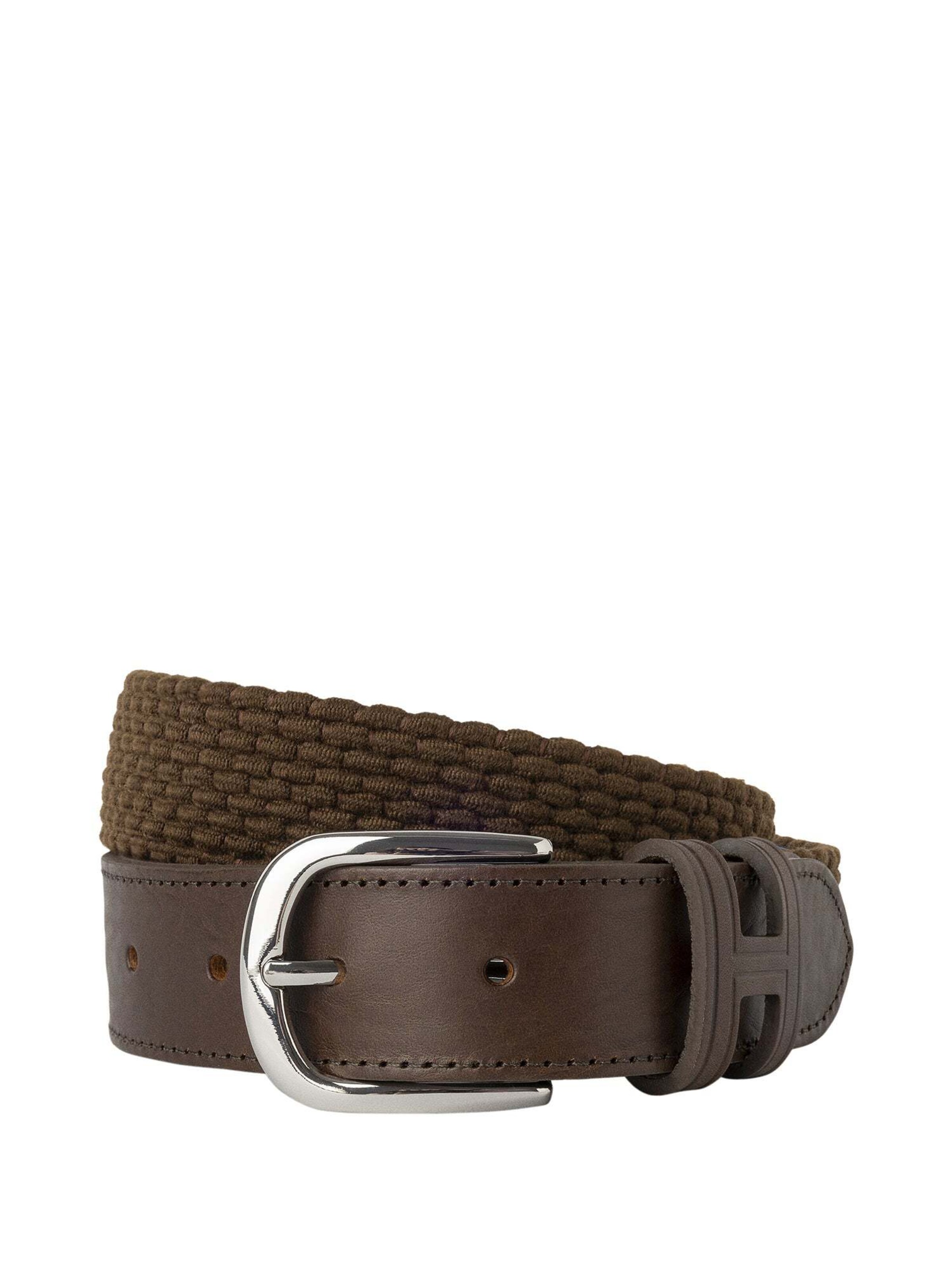 Ceinture Hackett London en marron : devant