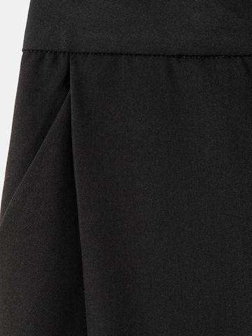 MANGO Wide leg Pleat-front trousers 'MILO' in Black