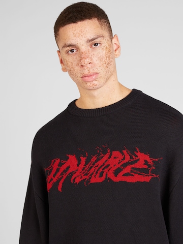 WEEKDAY Pullover 'Cypher Graphic' in Schwarz