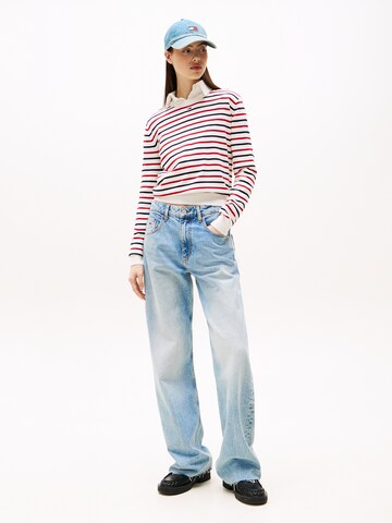 Tommy Jeans Pullover 'ESSENTIAL' (OCS) in Weiß