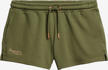 Superdry Regular Shorts 'Essential' in Grün: Vorderseite
