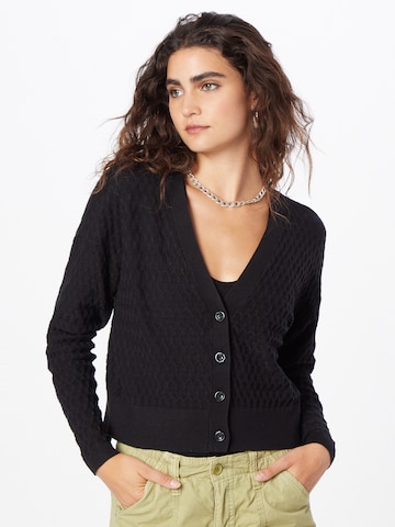 ONLY Knit Cardigan 'FAYE' in Black: front