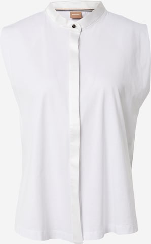 BOSS - Blusa 'Ejica' em branco: frente