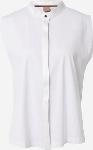BOSS Black - Blusa 'Ejica' em branco: frente