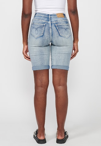 KOROSHI Skinny Shorts in Blau