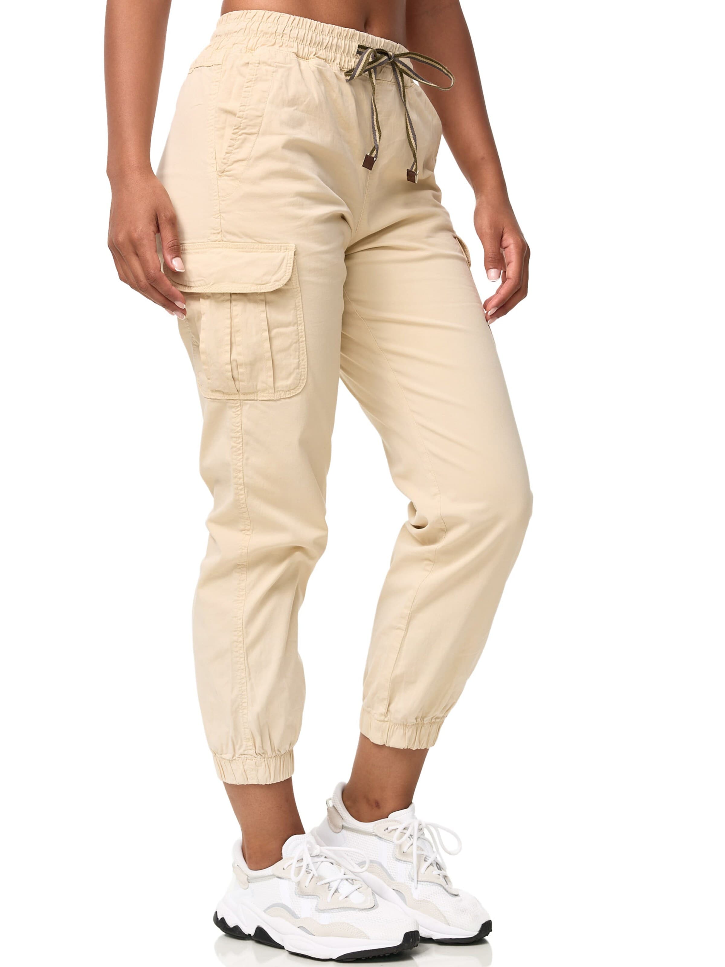 Tapered Pantaloni cargo 'F600' di Tazzio in beige