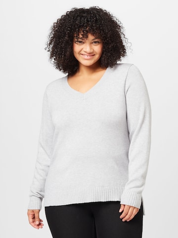 Pull-over Vila Curve en gris : devant