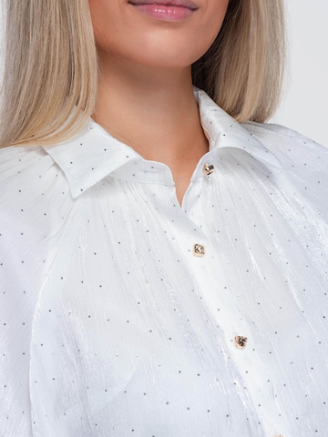 Ombre Shirt‌‌‌‌‌‌‌ in Weiß