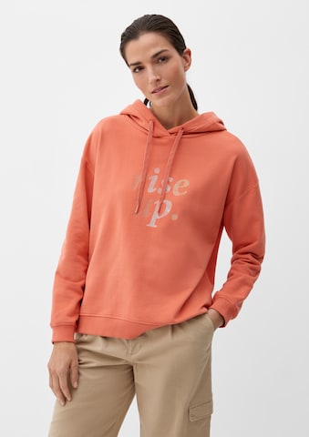 s.Oliver Sweatshirt in Oranje: voorkant