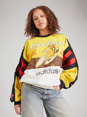 Sweat-shirt ADIDAS ORIGINALS en jaune : devant