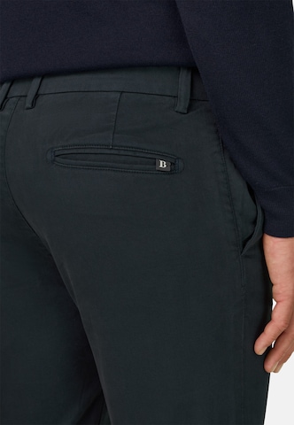 Boggi Milano Slim fit Chino trousers 'Panama' in Blue: back