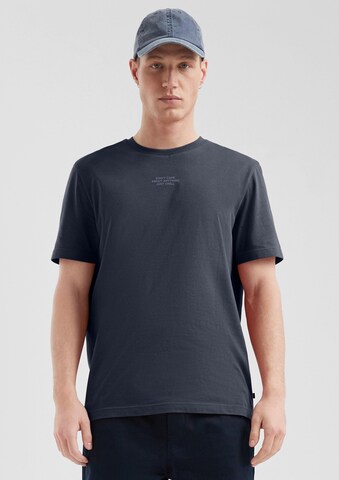 T-Shirt QS en bleu : devant