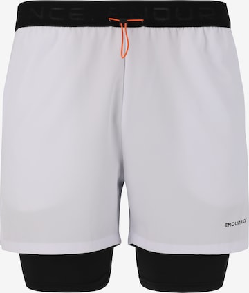 ENDURANCE Regular Workout Pants in White: front