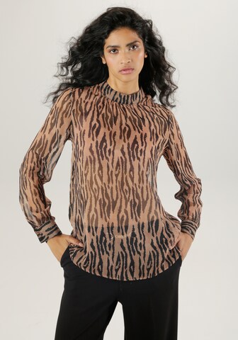 Aniston SELECTED Blouse in Brown: front